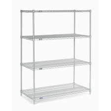 Nexel 24546C Nexel Chrome Wire Shelving 54"W X 24"D x 63"H