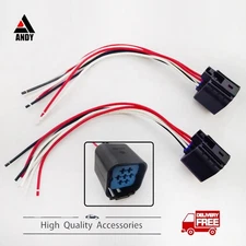 NEW 2PCS FOR FORD FOCUS 2003-2007 EDGE 2011-2014 HEADLIGHT CONNECTOR PIGTAIL US