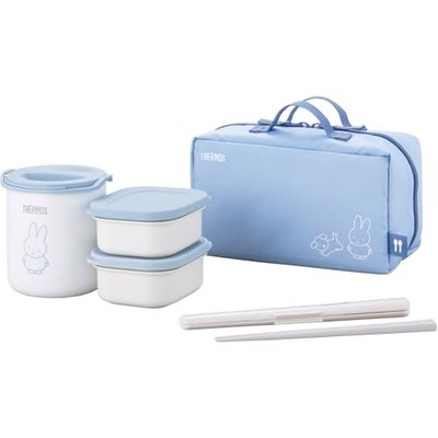 Thermos Insulated Lunch Box 250ml Ash Blue Miffy DBQ-257B ASB from JAPAN FS