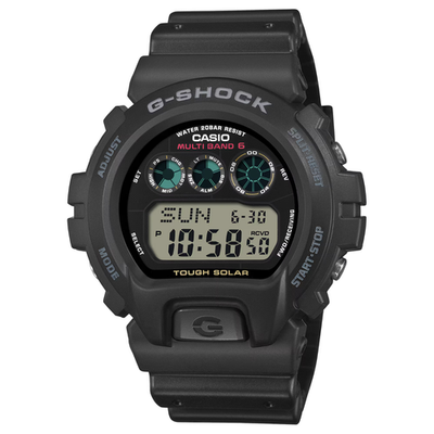 Casio GW6900U-1, G-Shock Chronograph Watch, Solar Atomic, 4 Alarms