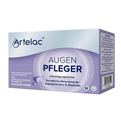 ARTELAC Augenpfleger Lidreinigungstücher 20 ST PZN 19346221
