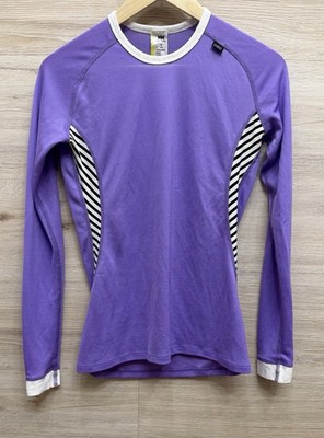 Helly Hansen Lifa Base Layer Purple Stretch Long Sleeve Top Womens Size Medium