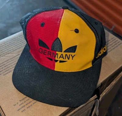 Rare Vintage Adidas Germany Soccer World Cup 90s Pin Wheel Color Block Snapback