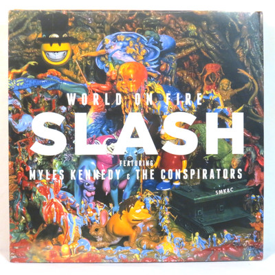 SLASH / MILES KENNEDY/CONSPIRATORS World On Fire UK 2017 Ltd. color 2LP  SEALED