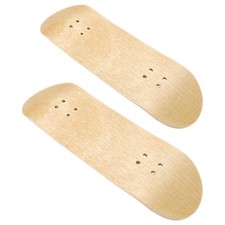 2 Pcs Mini Skateboards for Kids Finger Boarding Blank Decks Painting