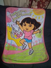 Vintage Dora The Explorer  Boots Toddler Blanket