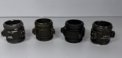 Fire Fighting Coupling Lot Of 4 Double Male 1.5 NH Kochek & Red Head