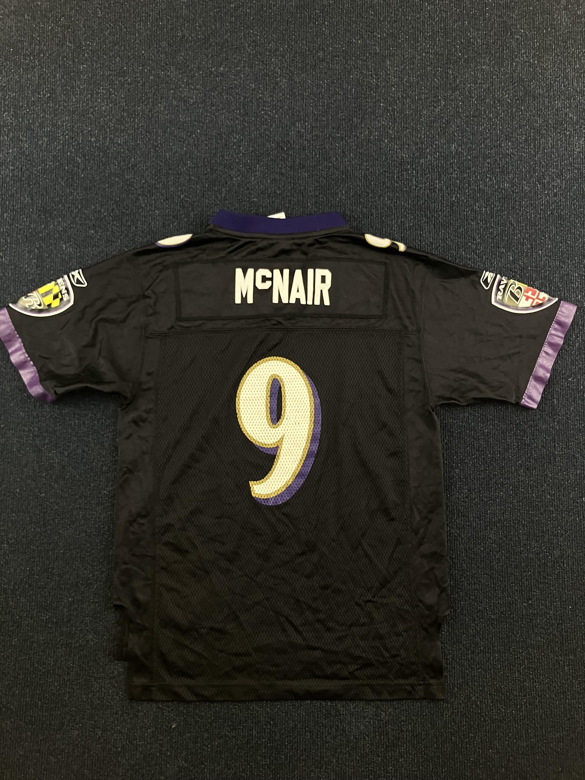 Baltimore Ravens Jersey Boys Large Black NFL Football Steve McNair Reebok thumbnail 7