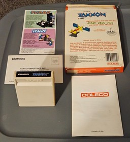 Zaxxon Atari 2600/7800/2600+/7800+ Complete CIB TESTED WORKS