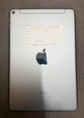 Apple iPad mini (5. Generation) 64 GB, WLAN   grau ** für Teile ** Beschreibung lesen...