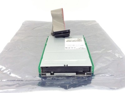 TEAC FD-235HG 3.5'' Floppy Drive 1.44MB 193077C628 w/Ribbon Cable, Rails WORKS