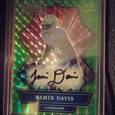 Wild Card 2021 Alumination Jamin Davis Kentucky Holo-Lux Auto #11/45