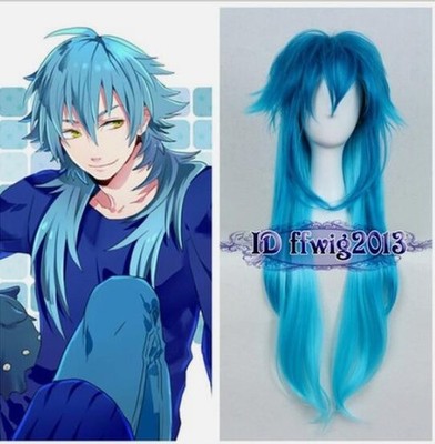 Dramatical Murder DMMD AOBA Long Blue mix cosplay Party wig