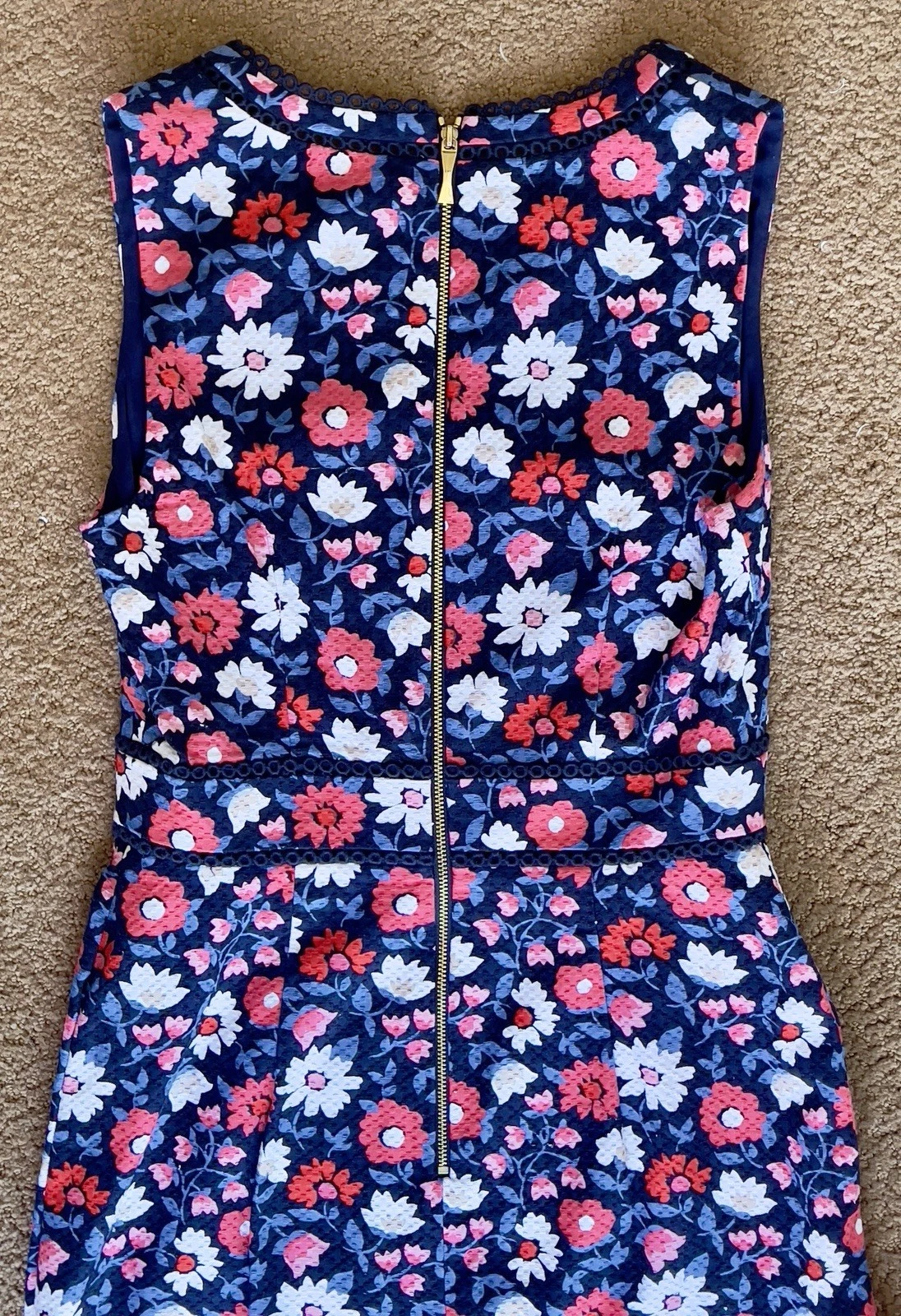 Abito donna Kate Spade New York nuovo cerniera dorata taglia 2 small