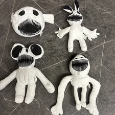 Lot Of 4 Zoonomoly Stuffed Animal Plush Toys Toddler Fluffy Dolls Kids Gifts