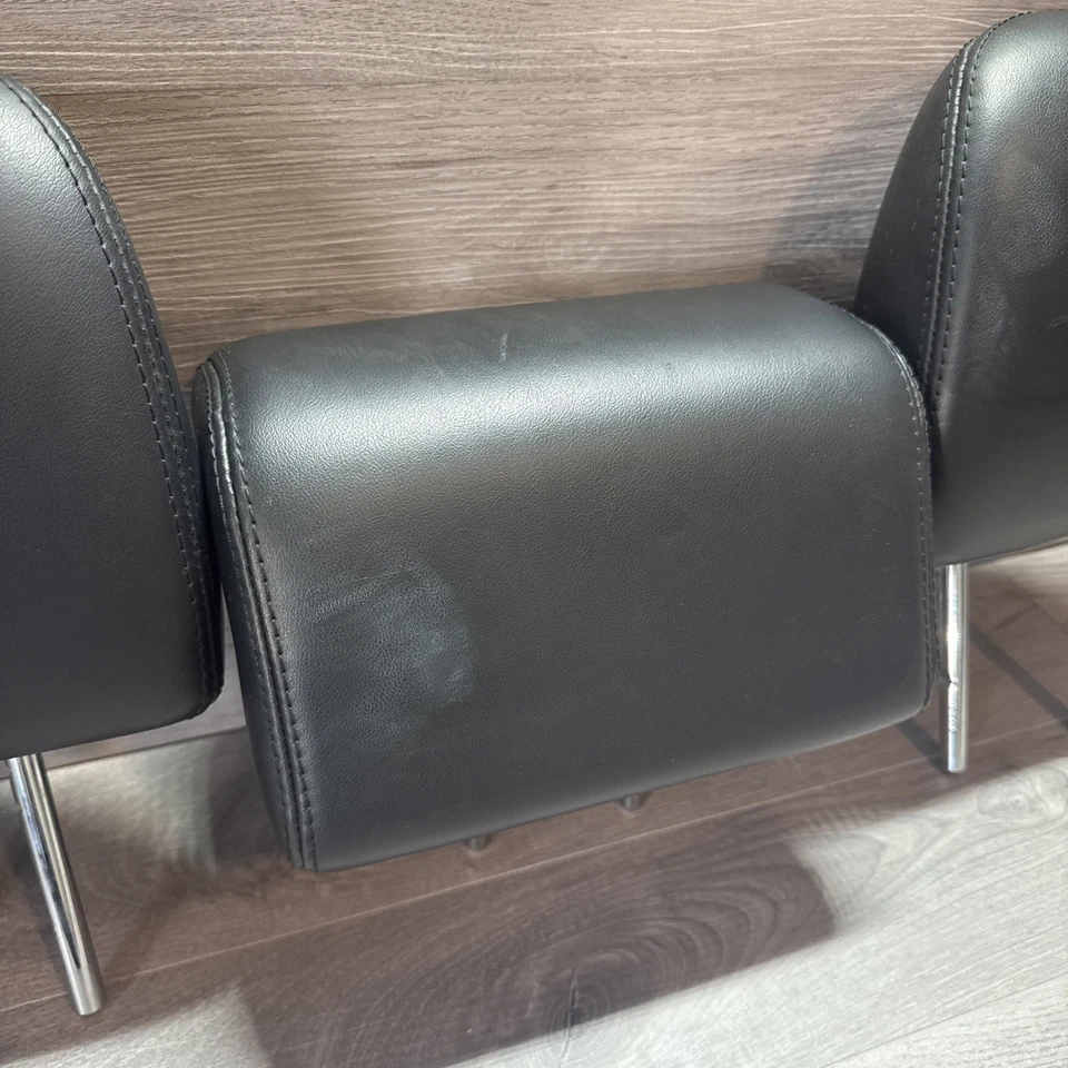 Juego de reposacabezas trasero Infiniti JX35 QX60 2013-2017 SEGUNDA FILA CUERO NEGRO OEM Foto 3 de 4