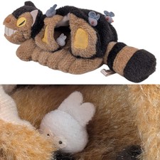 Studio Ghibli My Neighbor Totoro 10" Neko Cat Bus Plush Toy Sun Arrow Japan