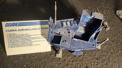 G.I. Joe COBRA SURVEILLANCE PORT Vehicle  (Hasbro 1986) Vintage