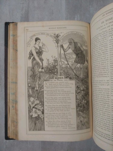 Antike gebundene Sonntagszeitschrift 1873 schön illustriertes Christentum - Bild 17 von 22