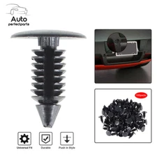 Bumper Clips Auto Car Hole Plastic Rivets Fastener Fender Push Pin 100X 8mm