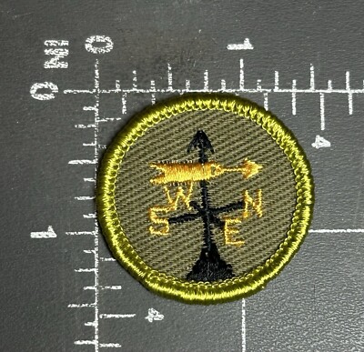 Vintage Wetter Merit Abzeichen Wetterfahne Junge Pfadfinder Of Amerika BSA Patch