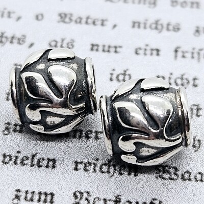   Original Pandora Charms 2er Set ''Lilie'' 790493, Silber Ranken, Ornamente