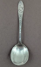 Weidlich Sterling Silver Spoon Farm Scene Ducks People Windmill Buildings WED19