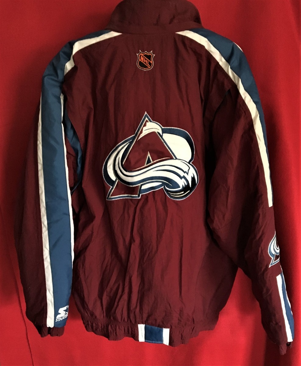 STARTER Men XL Colorado Avalanche Coat Jacket Center Ice STARTER Men XL Colorado Avalanche Coat Jacket Center Ice