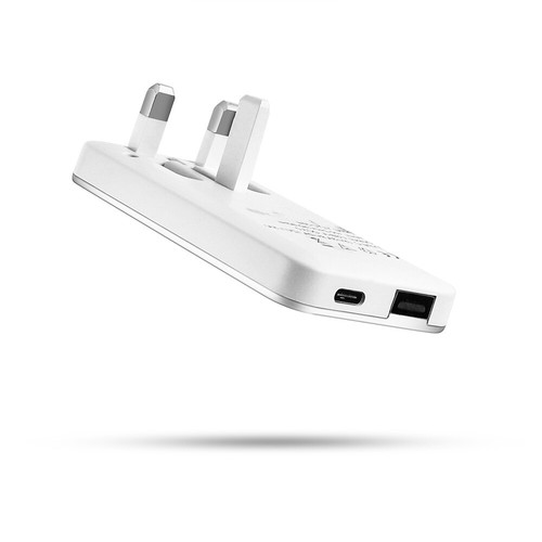 20W USB-C PD + USB-A QC Fast Charger | Dual Port Folding UK Plug | Mobile Phone - 第 9/9 張圖片