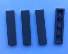 LEGO 2431 Dark Bluish Grey lot de 4 Tile 1x4 gray Gris Foncé