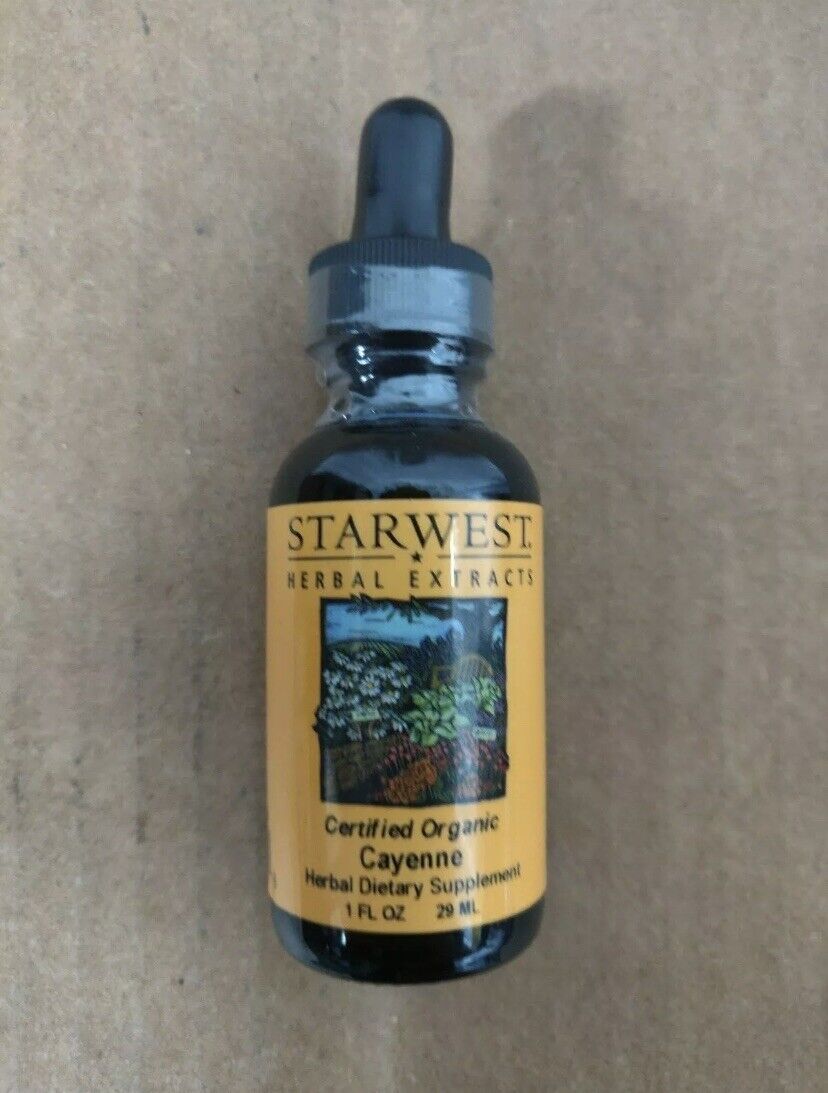 Star West Herbal Extract Certified Organic Cayenne 1 fl oz