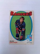 1971-72 O-Pee-Chee #221 Glen Sather - New York Rangers (invM2)