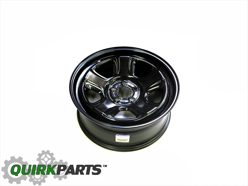 CARGADOR DODGE CHALLENGER CHRYSLER 300 POLICÍA ACERO RUEDA NEGRA 18" X 7,5" MOPAR Foto 2 de 4