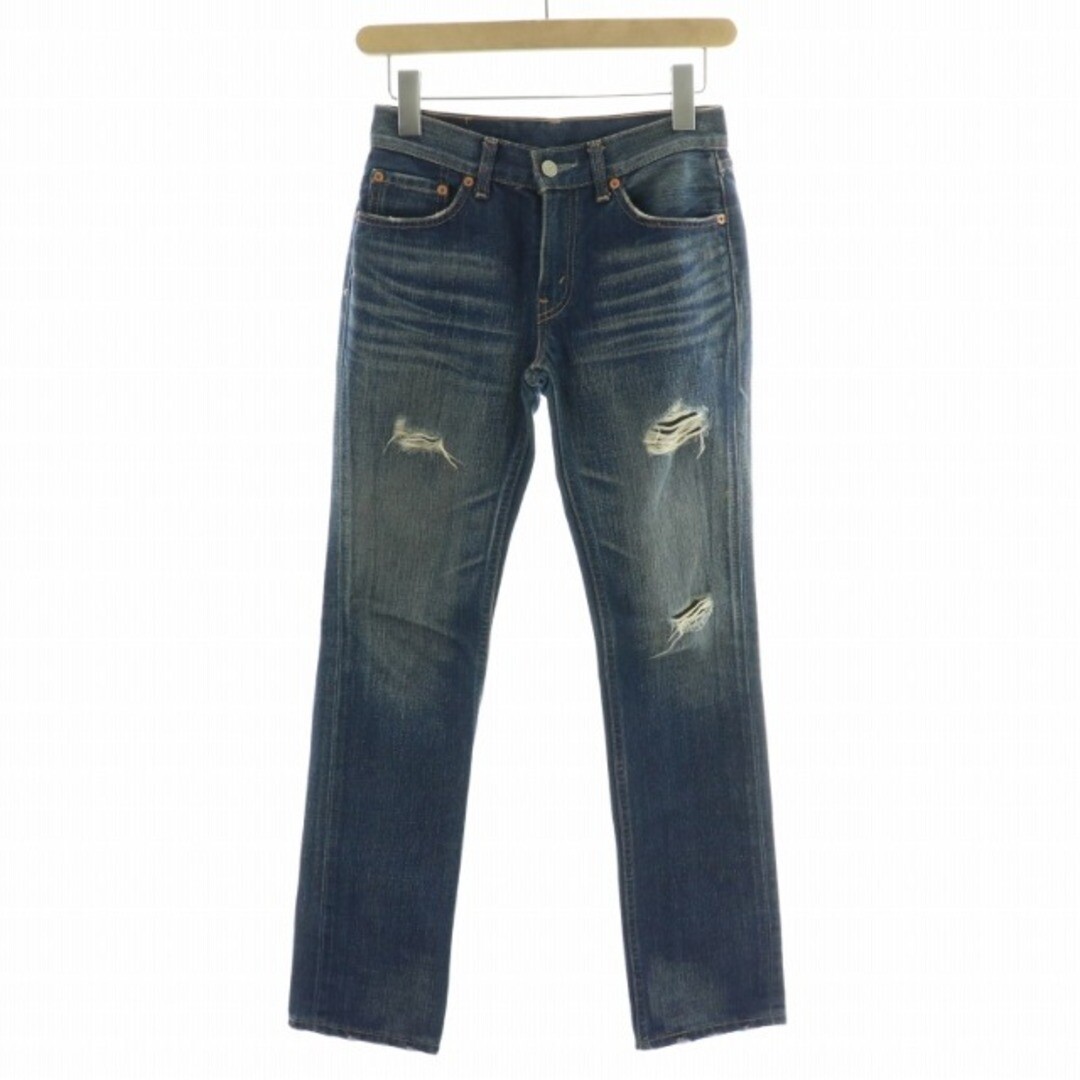 Levi's 502 Denim Pants Jeans Distressed 27 S Blue Indigo XK Levi's 502 Denim Pants Jeans Distressed 27 S Blue Indigo XK