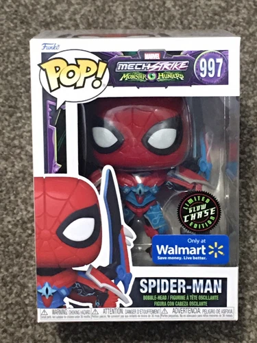 🔥FUNKO POP: Marvel MS Monster Hunters 997 # Spider-Man *GLOW CHASE* 🔥 ¡Nuevo!!!