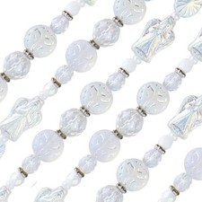 6-inch strand of High-Quality Czech Glass Beads - Table cut designs - CGS243