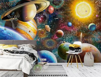 3D Planet H079 Tapete Wandbild Selbstklebend Abnehmbare Aufkleber Sinsin
