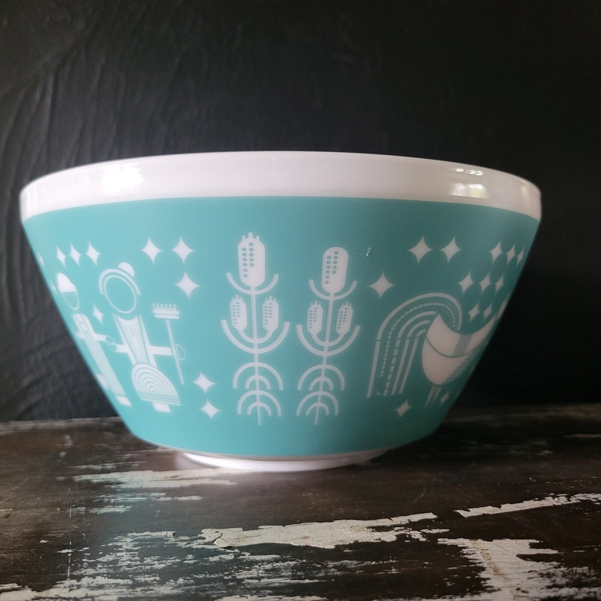 Vintage Charm Inspired by PYREX Mixing Bowl 10c RISE 'N SHINE