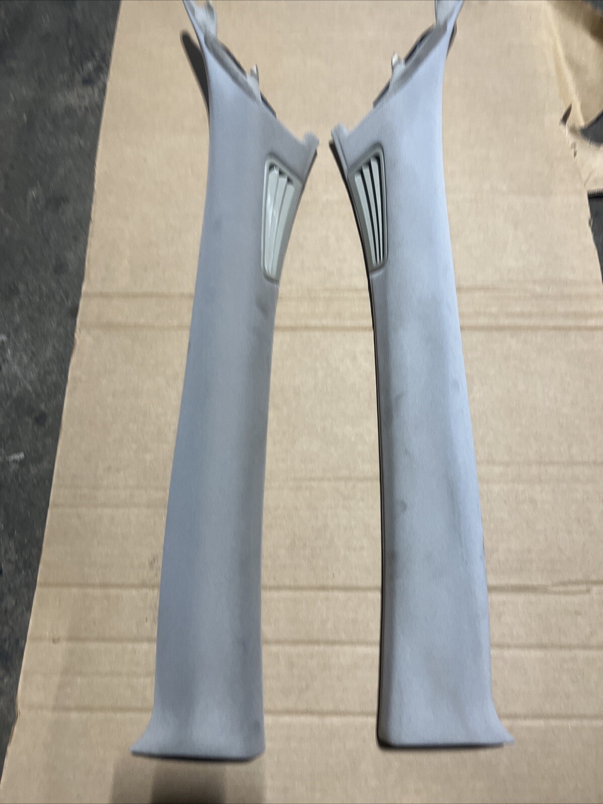 2007 09 INFINITI G35 G37 Sedan  OEM INTERIOR A PILLAR MOLDING PANEL SET (GRAY)