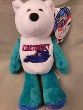 KENTUCKY State Quarter Coin Bear - 15th State. Plush 8" Limited Treasures. 2001.