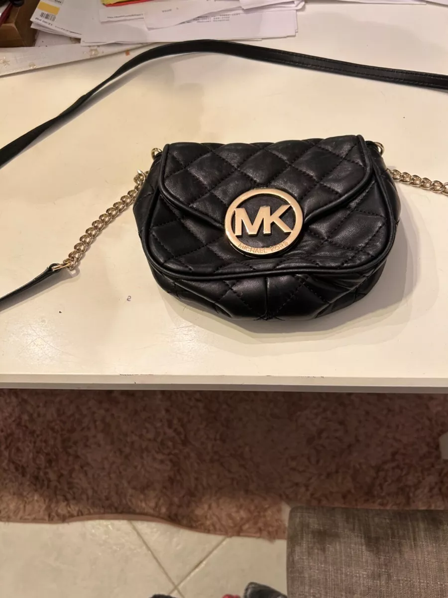 Michael Kors Fulton Leather Small Crossbody - Black