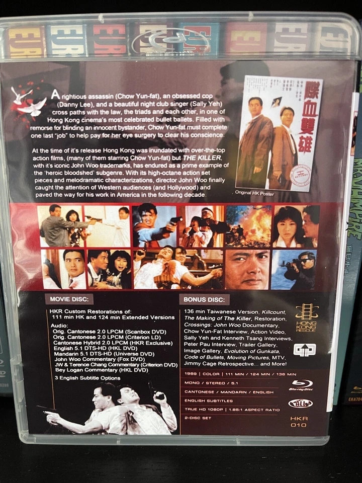 The Killer 2 Disc Bluray John Woo Chow Yun Fat HKR Hong Kong Action - Image 2 of 3