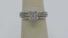  Zales .25CT Round Diamond  Solitarie Bridal  Engagement  Wedding 10K White Gold