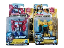 Scout Class Sting Shot Bumblebee + Optimus Prime Transformers Cyberverse 2017