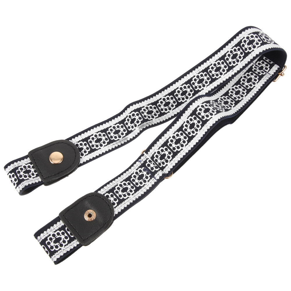 3 Count Elastic Buckleless Belt Alloy Men and Women Adjustable Belts