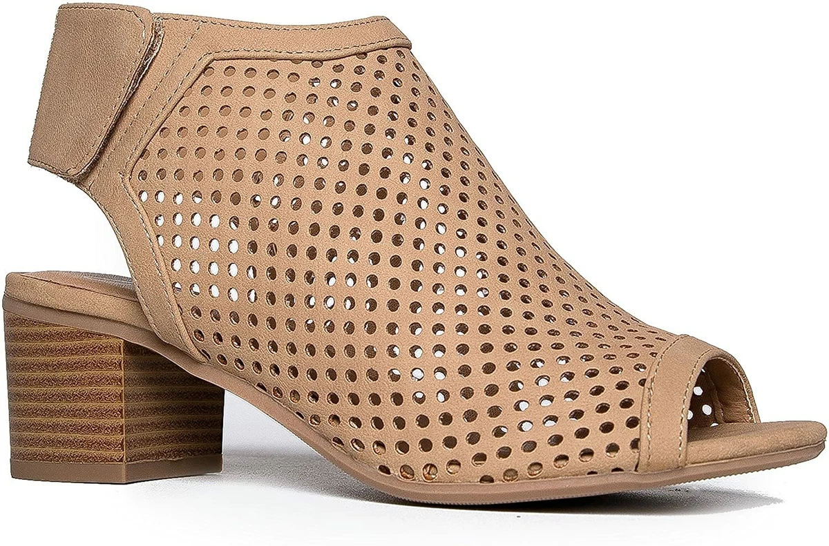Bootie sandals deals low heel