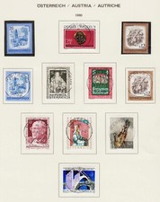 Austria - Jg. 1980 overcomplet +3x **, na 4 formularzach !