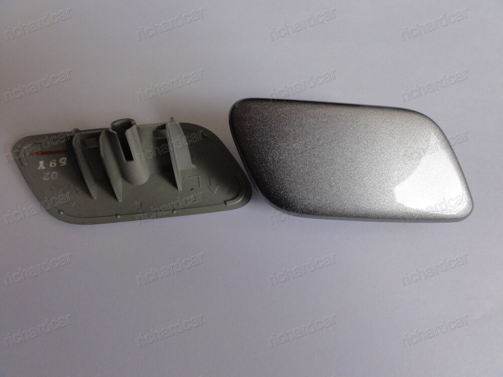 Pair Front Bumper Headlight Washer Nozzle Cover Cap For