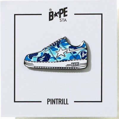  RARE  PINTRILL x A BATHING APE Sneaker Bape Pin *BRAND NEW* LE TOKYO JAPAN  