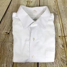TOMMY BAHAMA Men's Long Sleeve Button Front Shirt 15 1/2 34-35 White